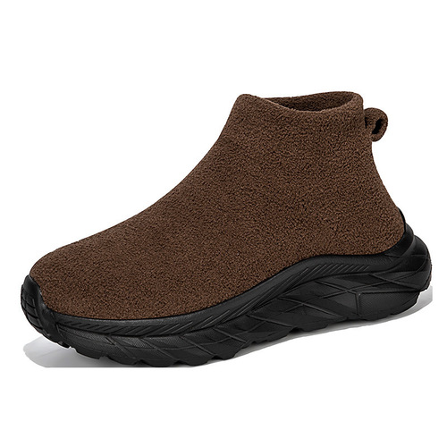 Children's Socks Shoes Neoprene High-Top Slip-On Casual Sports Big Kid Shoes Girls Flyknit Breathable Elastic Shoes