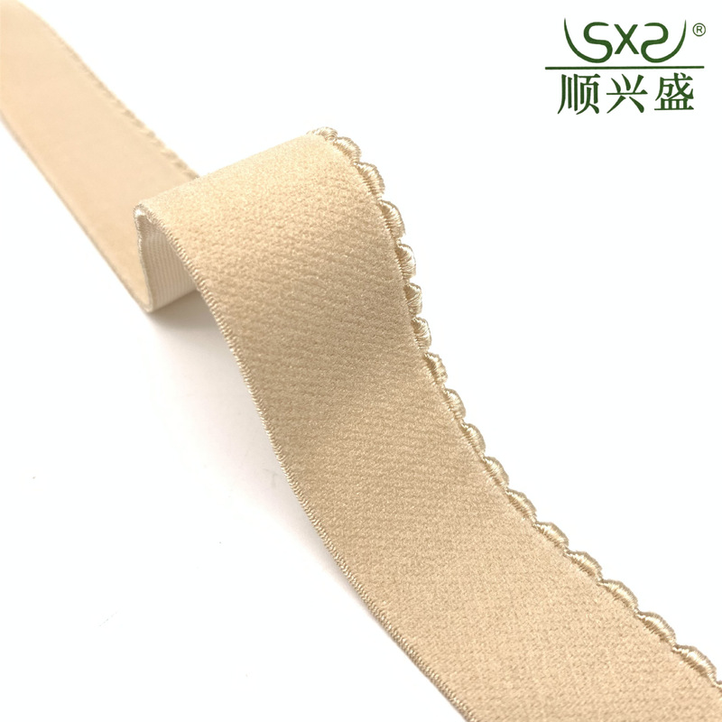 Spot 25mm skin color Crescent belt underwear bust strap shoulder strap shapewear waistband elastic band clothing accessories