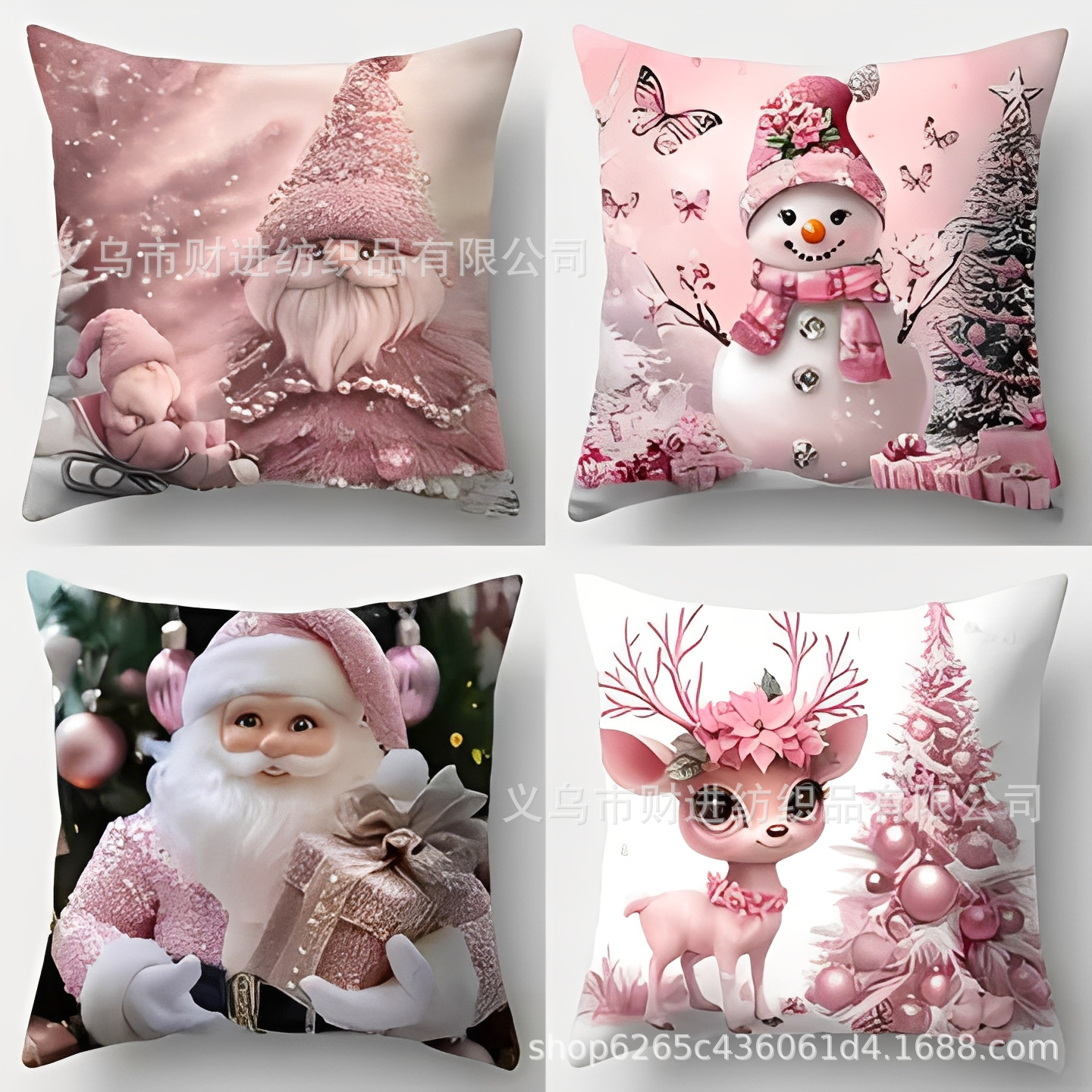 Transfronterizo Temu nueva combinación de Navidad abrazo funda de almohada Amazon casa sofá decoración cojín funda de almohada al por mayor image 39