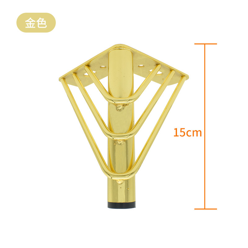 Fábrica de pelo recto de estilo europeo soporte de metal pie gabinete pie transfronterizo dedicado hardware pie accesorios muebles soporte sofá pie
