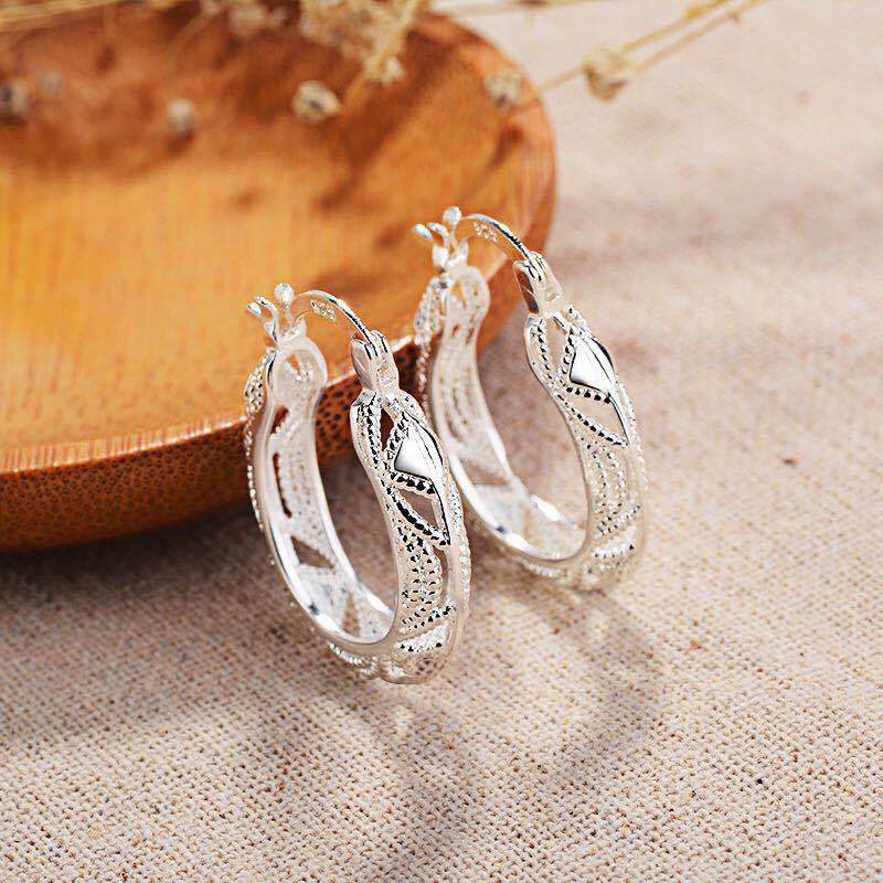 Joyas de brocado de nube hueco pendientes creativos de joyas transfronterizas europeas y estadounidenses desean aretes exagerados chapados en plata 925 image 5
