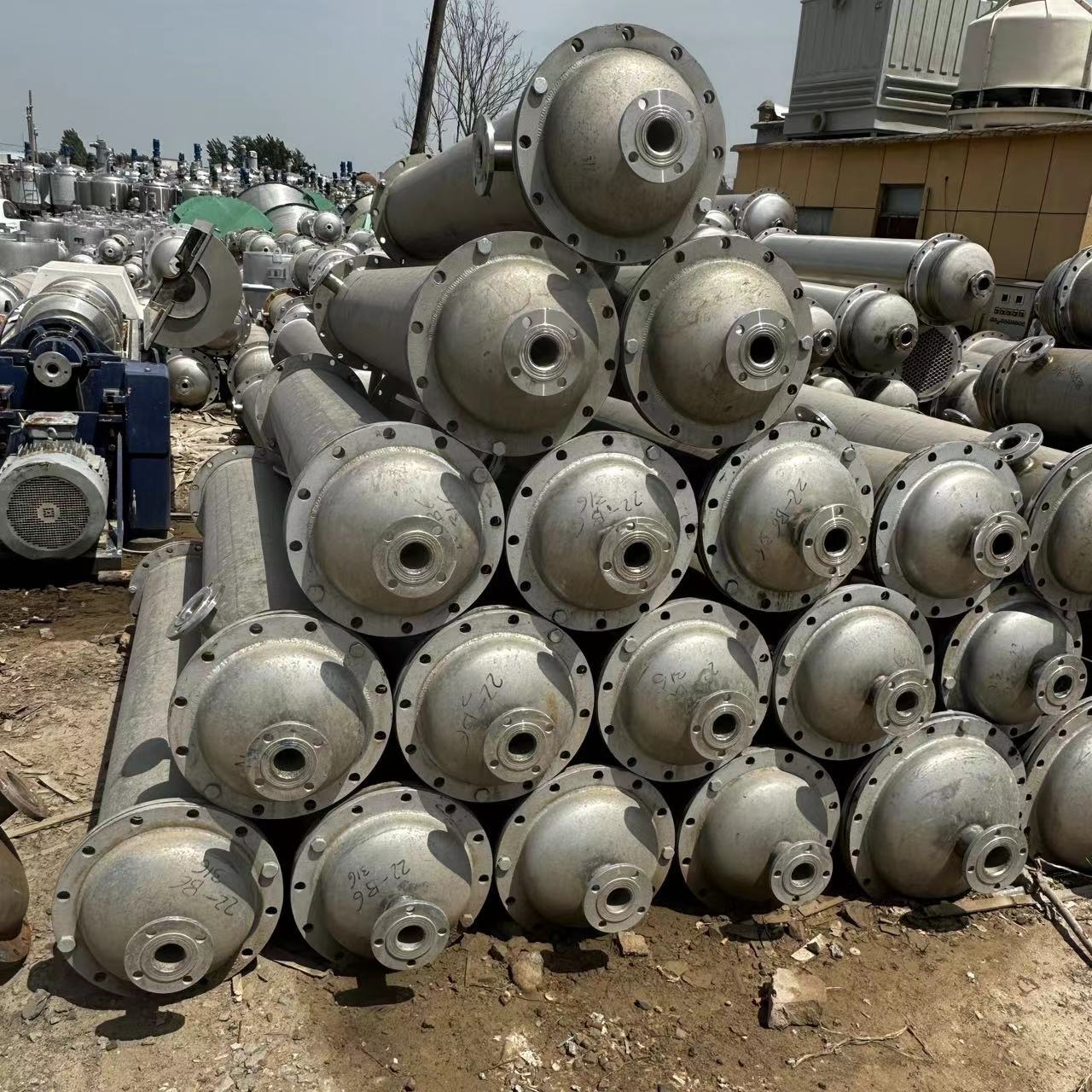 现货直供不锈钢冷凝器 卧式石墨冷凝器  螺旋版换热器