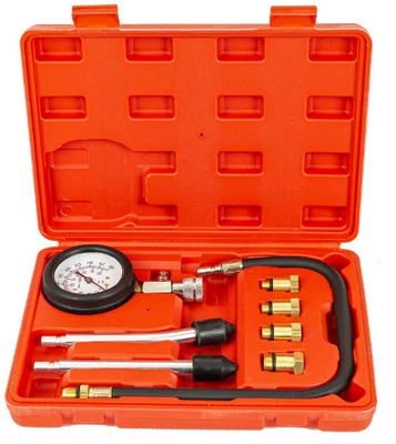 Household Multifunctional Car and Motorcycle Dual-Use Pressure Gauge Testing Kit Cylinder Pressure Gauge Repair Tools Wholesale (Mühərrik alətləri) - cylinder-gauge