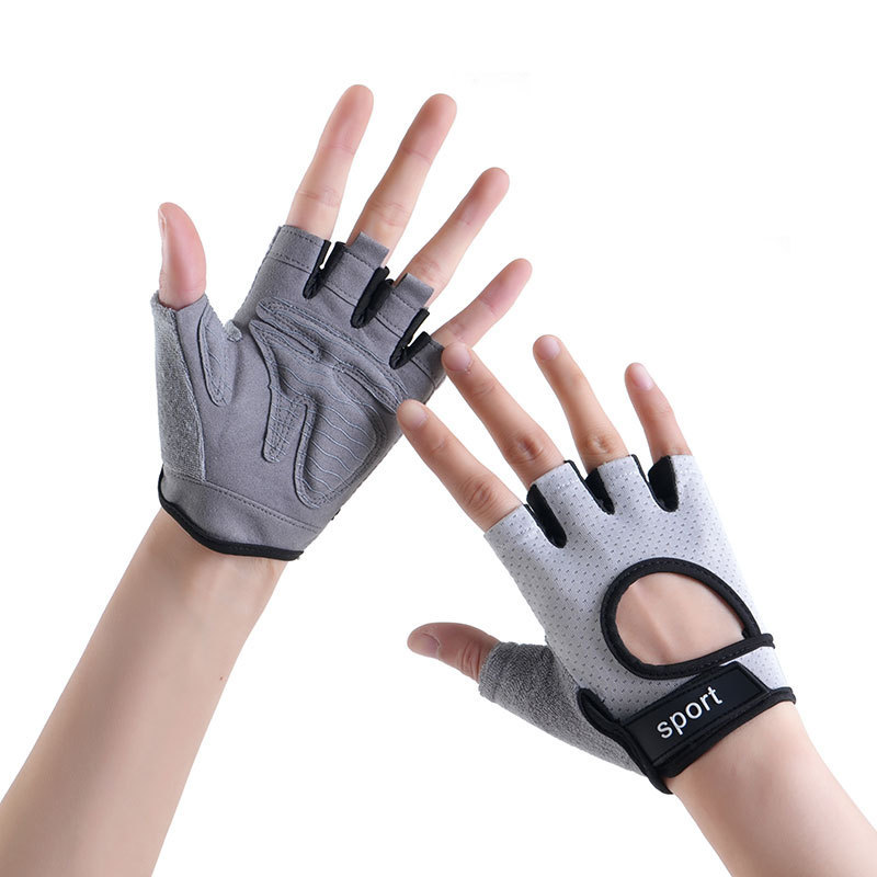 Guantes de acondicionamiento de verano para hombres y mujeres con medio dedo de ciclismo deportivo resistente al desgaste de yoga dinámico dispositivo de ciclismo de entrenamiento antideslizante transpirable