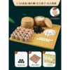 Solid wood nanzhaskin+361 grain of imitation Yuzi+1.5 thick wood chessboard to send chess and books