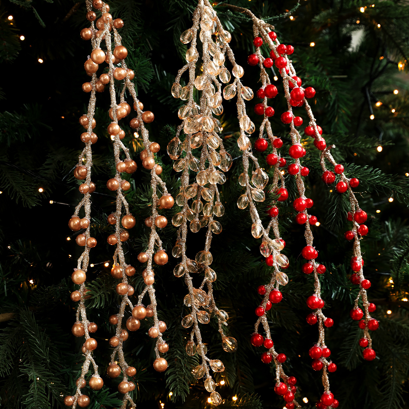 Navidad perla salice acrílico cristal polvo adhesivo árbol de Navidad atmósfera creativa decoración polvo adhesivo