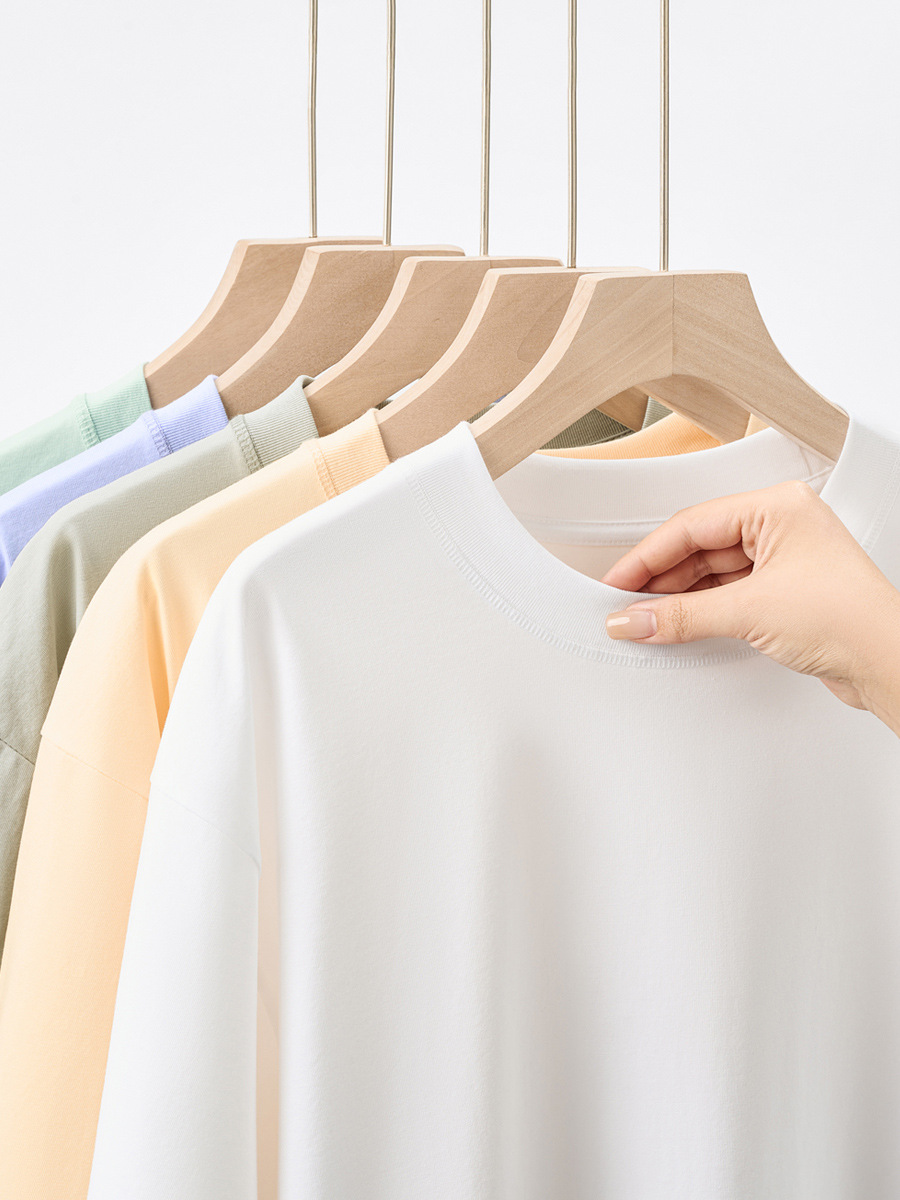 Camiseta de Verano de 230g con Sensación de Hielo, Transpirable, con Tecnología de Seda, Cuello Redondo, Manga Corta, para Hombre