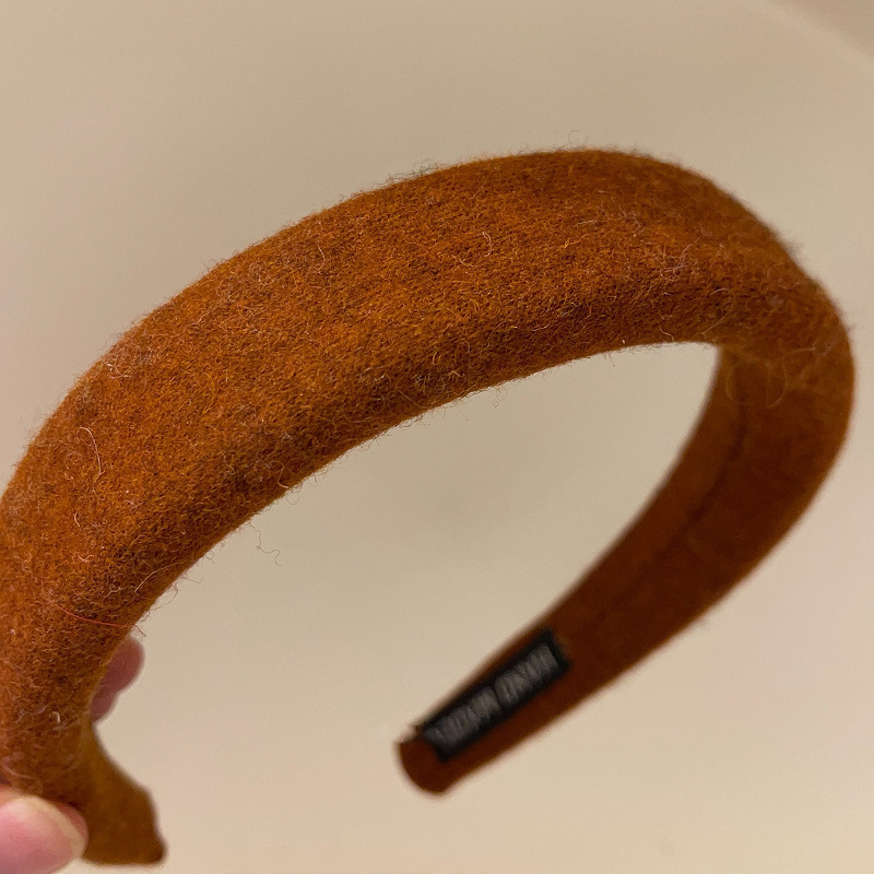 Otoño y invierno Meilade coreano retro estricto esponja cabeza de banda nueva variedad de terciopelo alto cráneo ancho banda de cabello mayorista