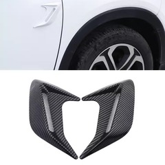 Cross border hot selling car modification products shark gill air intake decoration engine hood simulation fake air vent black