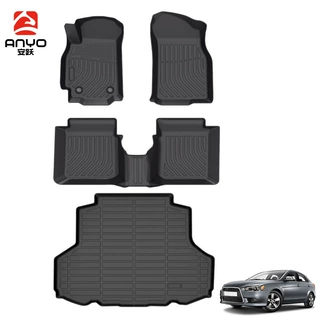 适用于Mitsubishi Lancer 2000-2007三菱蓝瑟后备箱垫TPE汽车脚垫