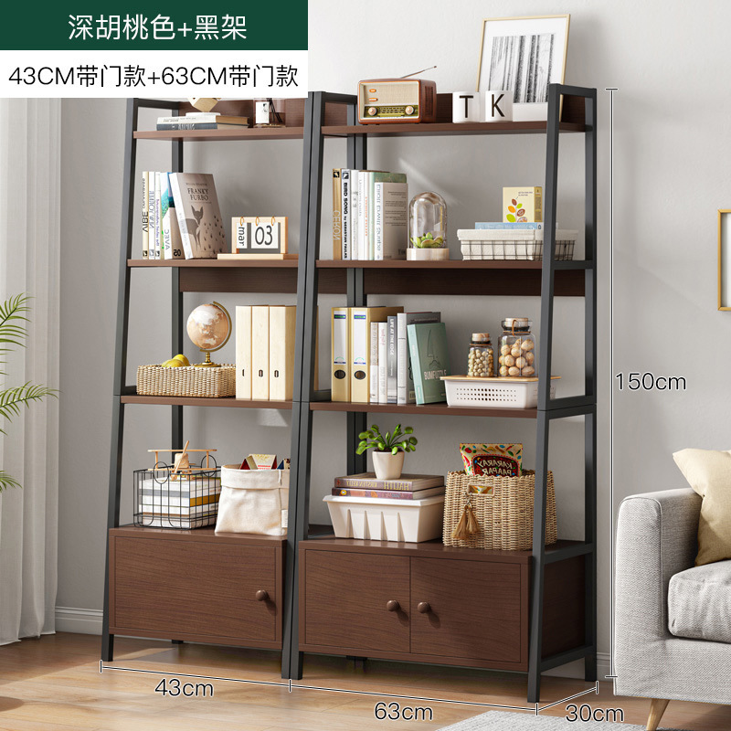 Estante dormitorio estante de almacenamiento de varias capas sala de estar piso trapezoidal contra la pared armario de exhibición de hierro forjado estantería estante de exhibición