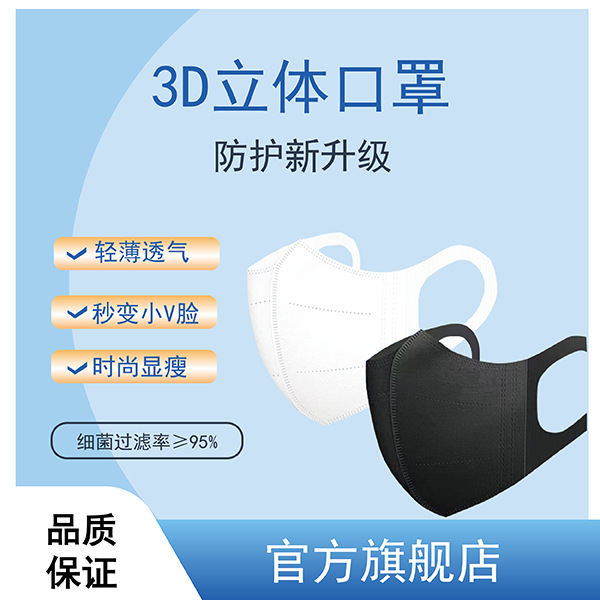 Disposable three dimensional elastic fashionable breathable medical…