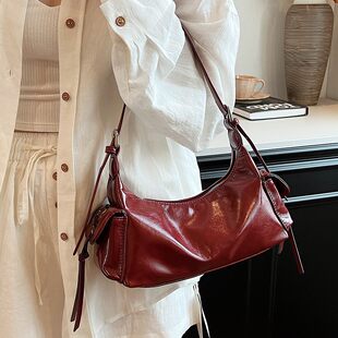 Retro one-shoulder bag, underarm bag, high-end