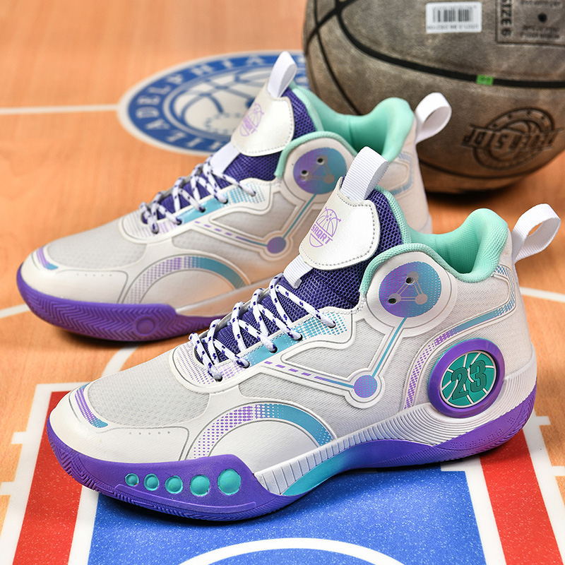 Nowe buty sportowe do koszykówki dla mężczyzn z wysoką cholewką, oddychające, antypoślizgowe, odporne na zużycie, amortyzujące, sportowe cementowe dla studentów_voghion.com