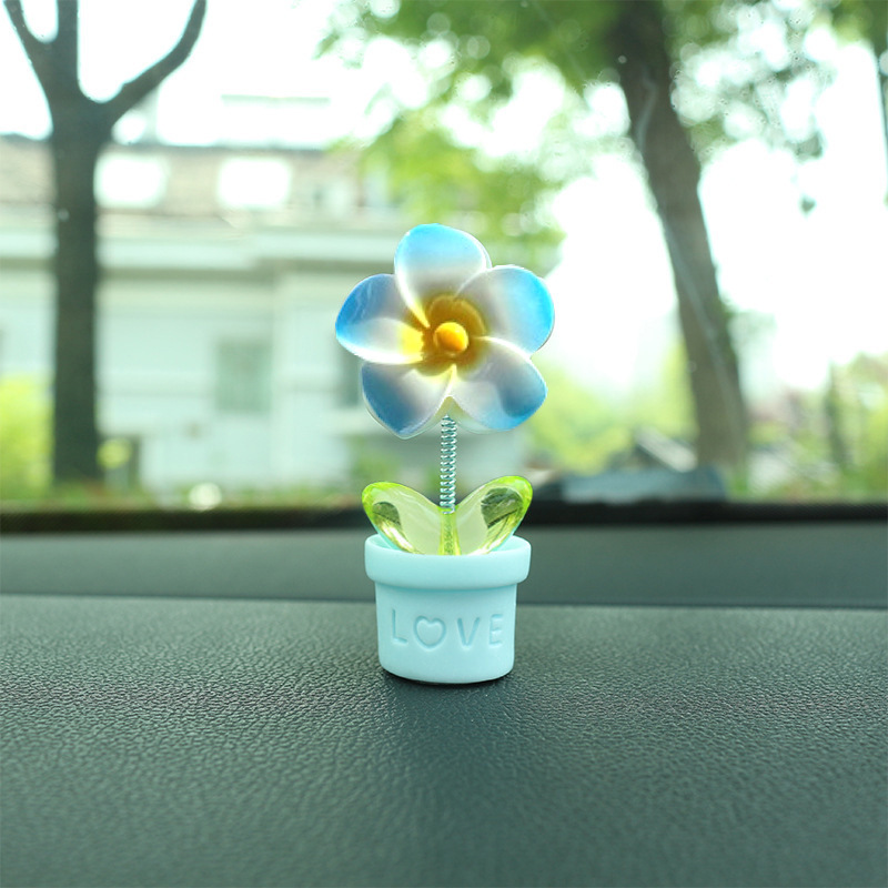 Flora creativa, huevo, adornos de automóvil, adornos de escritorio, adornos de flores lindos, adornos de resina, consola central del automóvil