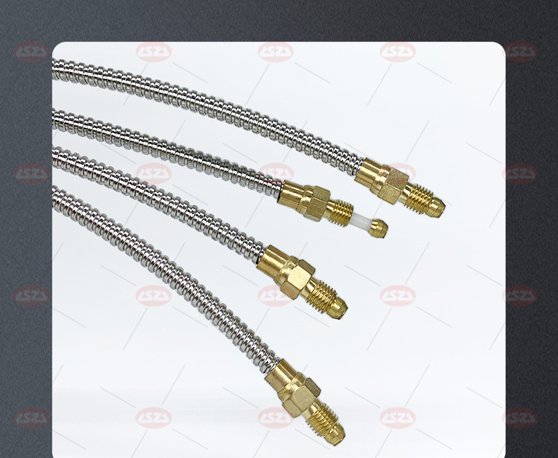 CNC lathe stainless steel bellows lubrication internal clamp oil pipe machine tool spring sleeve lubrication guide oil 4mm