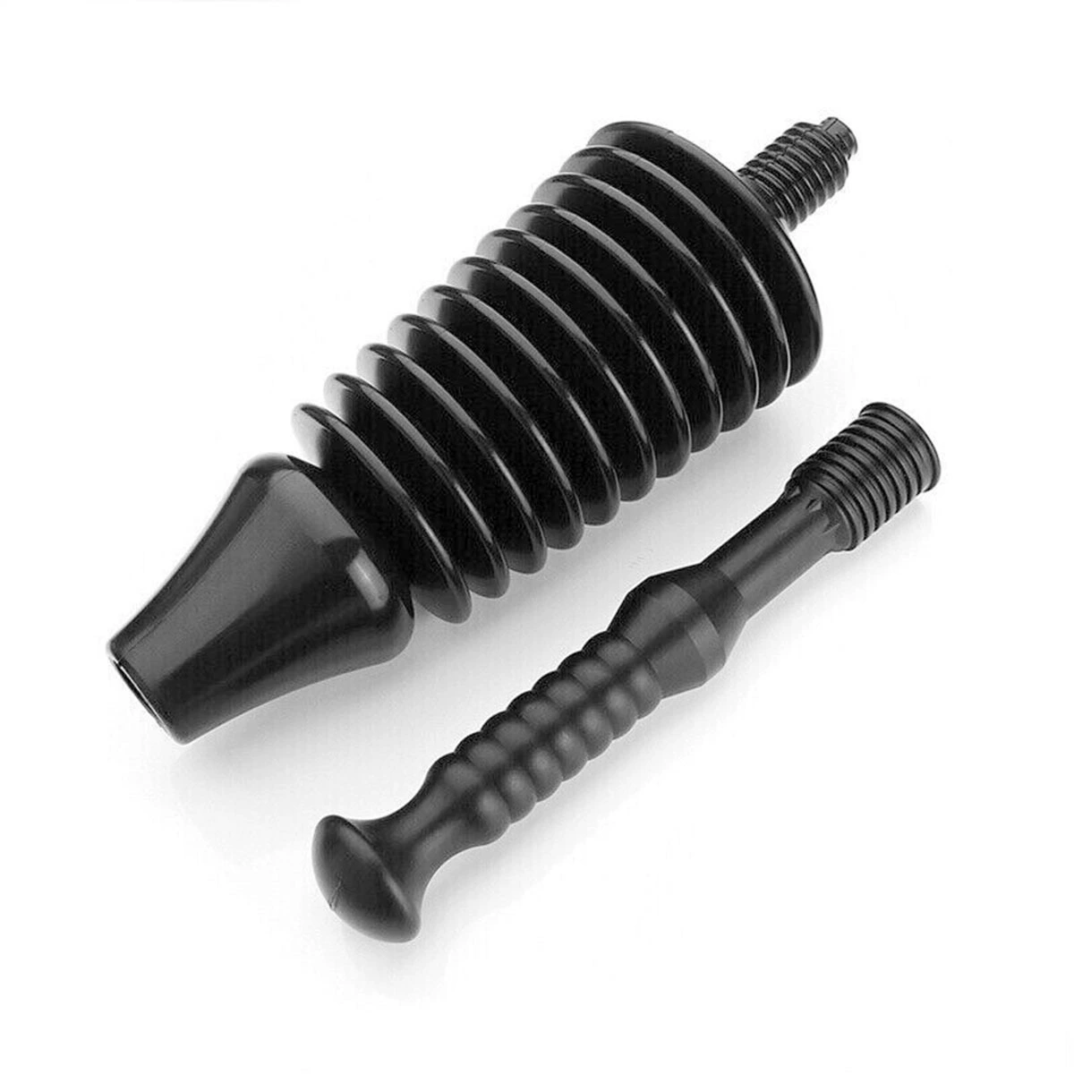 Черная резиновая головка пластиковая ручка может быть отделена унитазом всасывания сильный унитаз