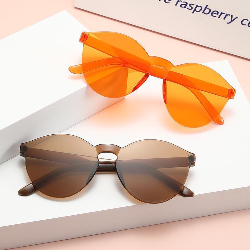 2109 한국식 캔디색 안경 올매치 패셔너블 컬러 유니버설 선글라스 여자친구 원피스 언니 커플 장식