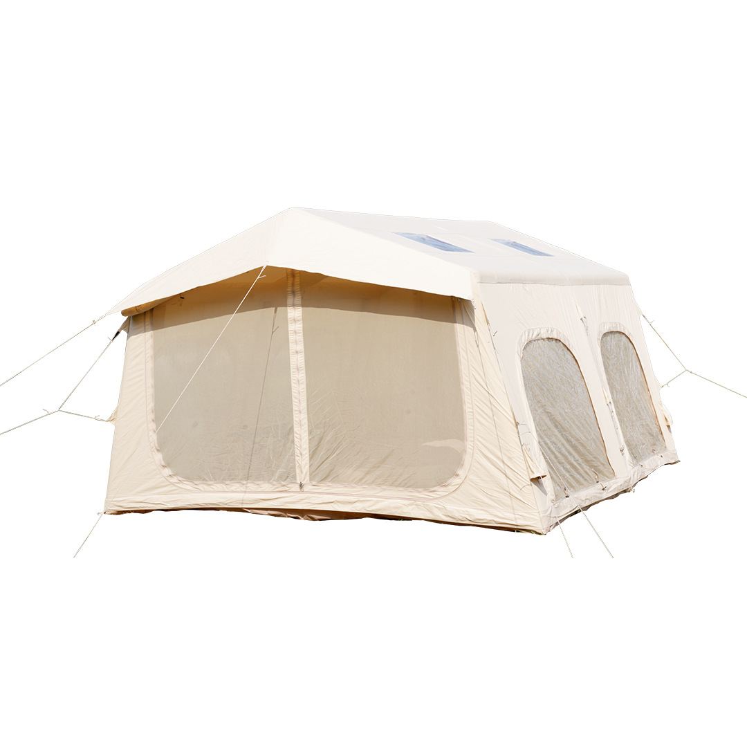 Pengyuan un lote de 13.68m2 tela de Oxford acampado automático al aire libre sin la lluvia tela de sombrilla tienda inflable