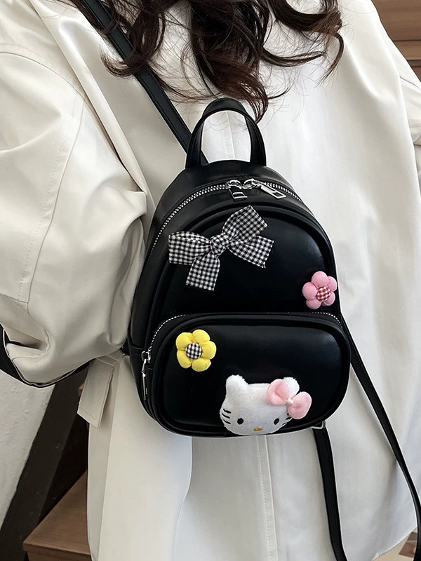 (Cross-border trading), universal cute backpack, shoulder bag, small fashionable school bag with bow, city style