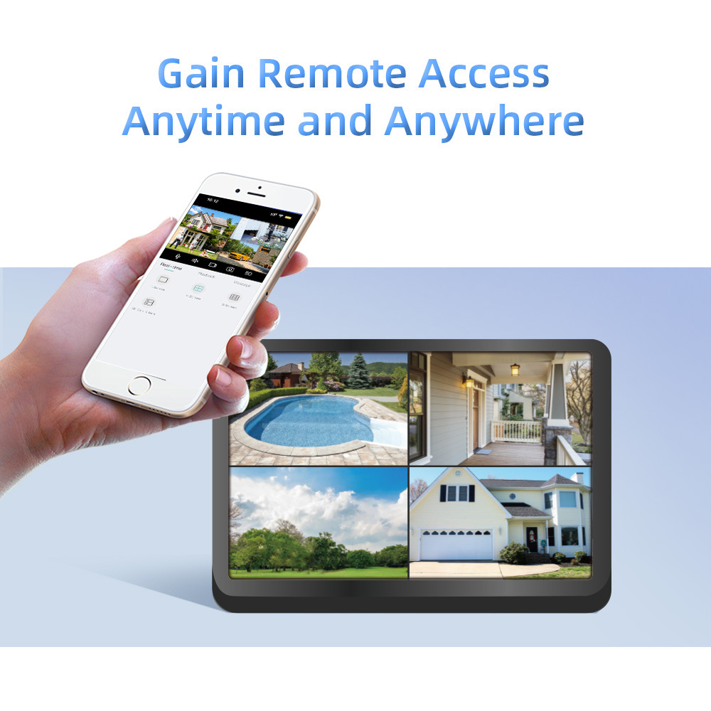 ICSEE 8MP WiFi NVR Seti Çift Lens PTZ IP Kamera 8CH Akıllı Ev Gece Görüşü