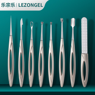 Stainless steel blackhead removing needle dead skin removing nail file ear pick acne needle full suit squeeze acne beauty tool