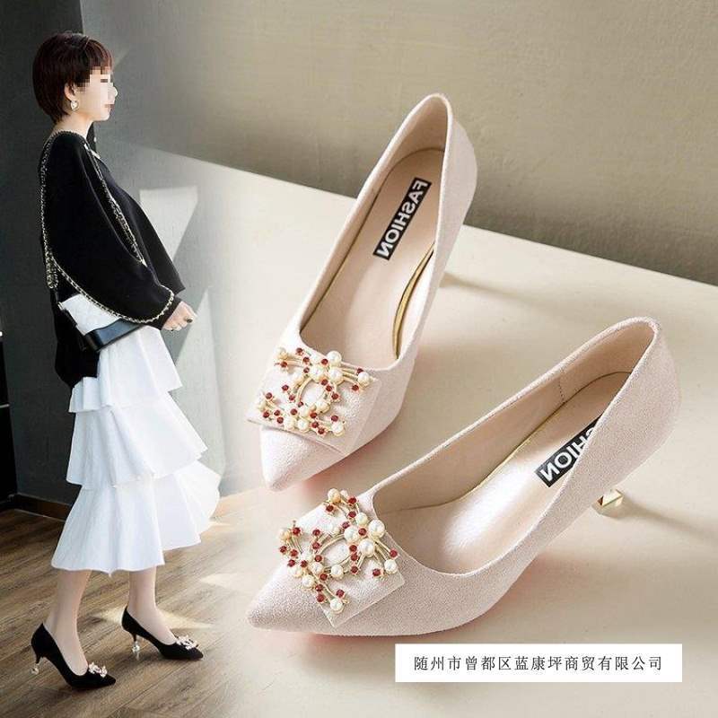 Z Sexy High Heels Women's Rhinestone Fairy Style Party Shoes Sexy Girl 5- 7cm Cat Heel 5C