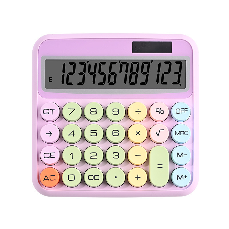 Calculadora de color de alto valor de cara red dopamina teclado mecánico computadora de oficina financiera