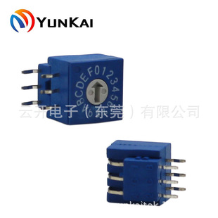10*10 Side Plug 3x3 Feet 2.54/5.08mm Pitch 16 Gears Knob Switch Rotary Coding Switch