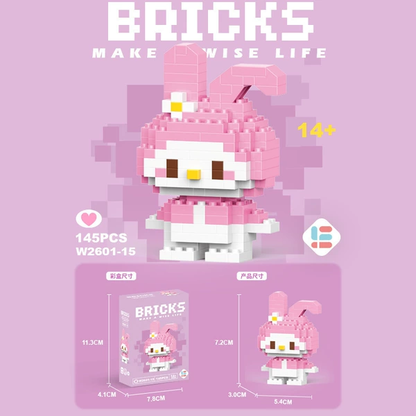 Mini Merlot Rabbit 145pcs [Color Box Installation]