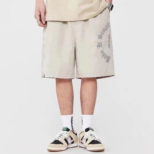 Men's  Summer Streetwear Casual Short Shorts High-Street Sporty Loose 5-inch Trendy Fashionable Versatile