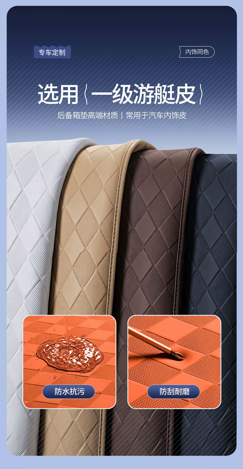 Suitable for 26 Byd Models, Full-Coverage Trunk Mat for Pure Electric and Plug-In Hybrid Vehicles, Interior Modification and Decorative Accessories