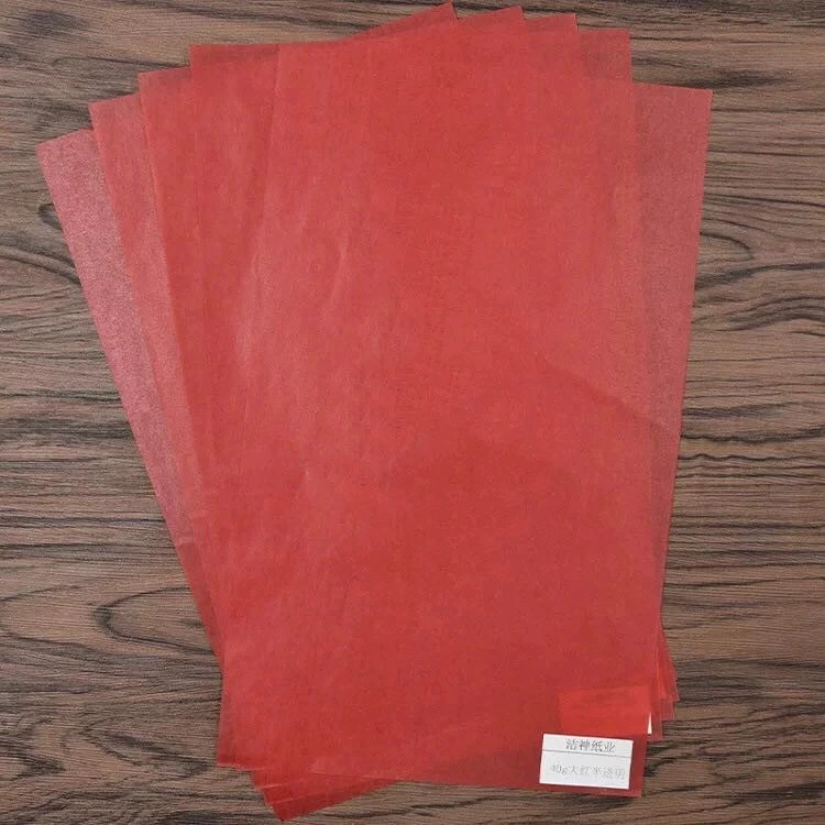 40克食品级大红色半透明纸一次性垫纸蛋糕托纸现货厂家直供