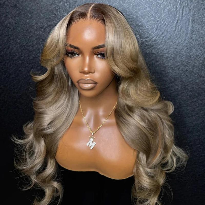 T 96 New Foreign Trade Cross-Border Dropshipping Golden 13X6 Lace Front Wig Brazilian Pre-Plucked Style