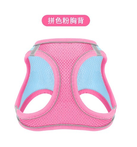 Nuevos productos transfronterizos para mascotas tipo chaleco correa para el pecho para mascotas transpirable reflectante correa para perros gato cuerda para pasear perros image 29