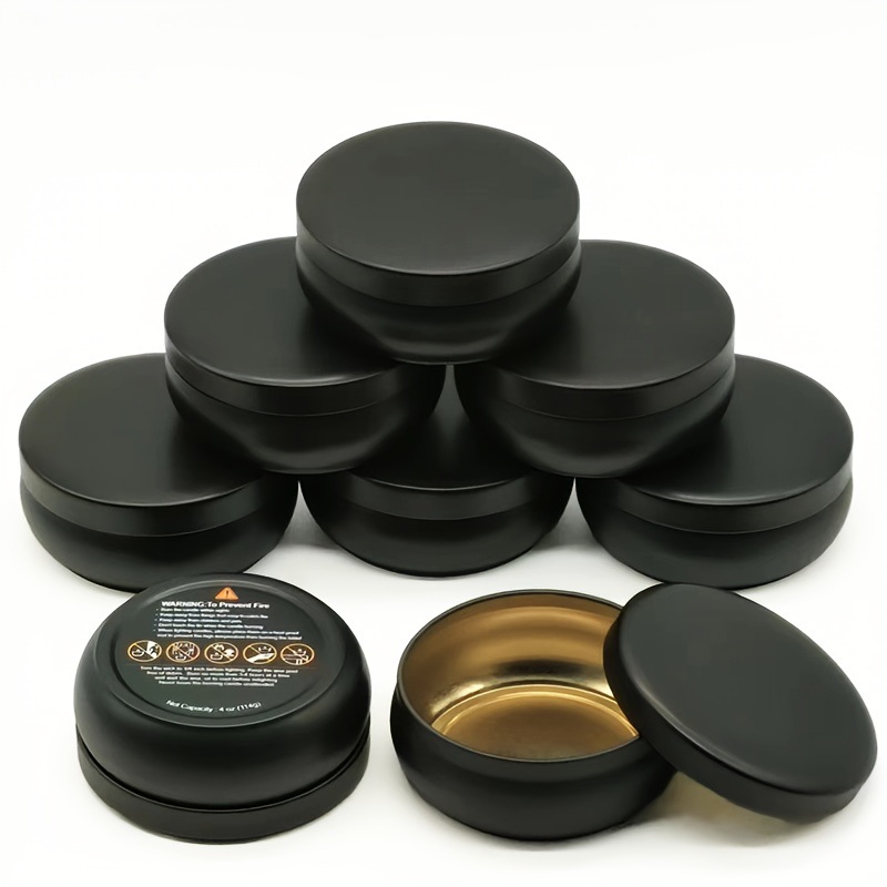 4盎司大肚香薰蜡烛罐 扩香石火山石马口铁包装铁罐 饰品礼品铁盒