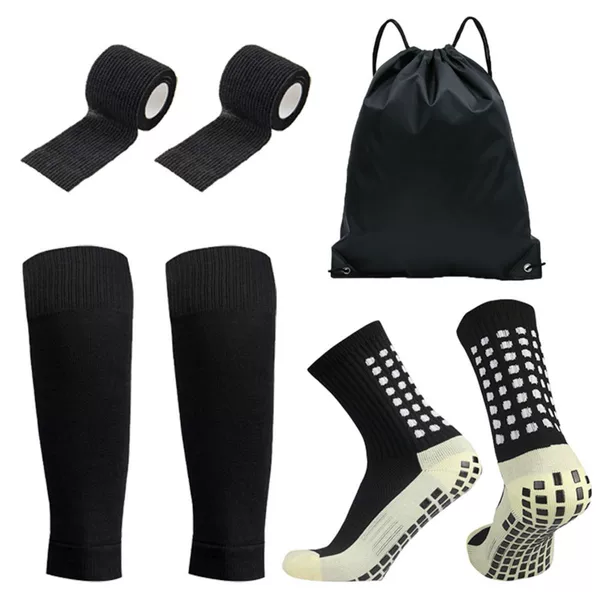 Amazon Grip Soccer Socks Mid-Calf Sports Socks Four-Piece Set Men's Training Socks Non-Slip Socks Men's Calf Socks