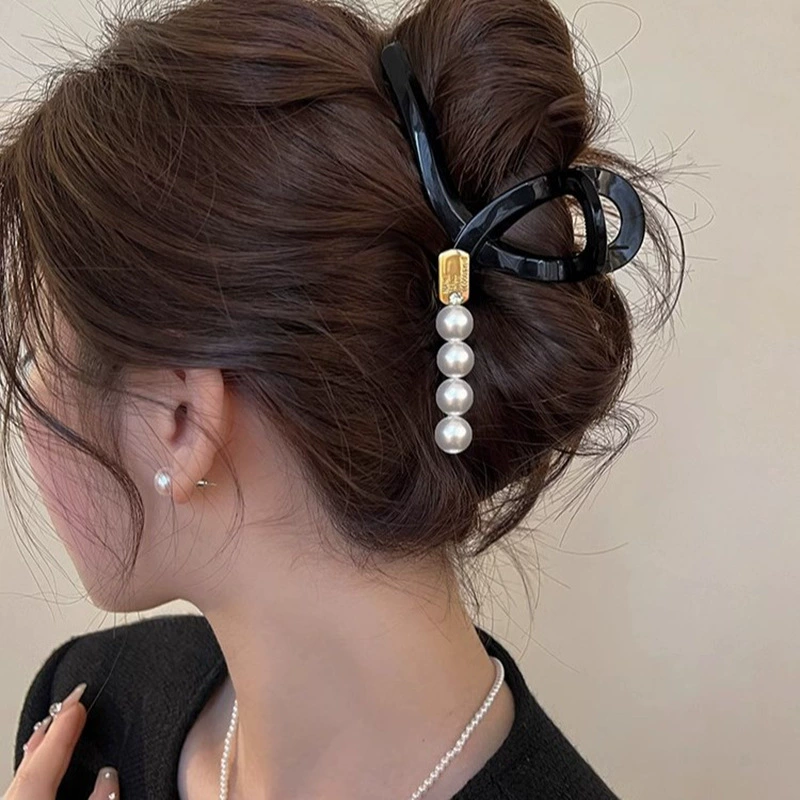 Miumiu, большая акула, ретро-заколка для волос, заколка-краб, высококачественный стиль, стиль Chanel, оптовая продажа