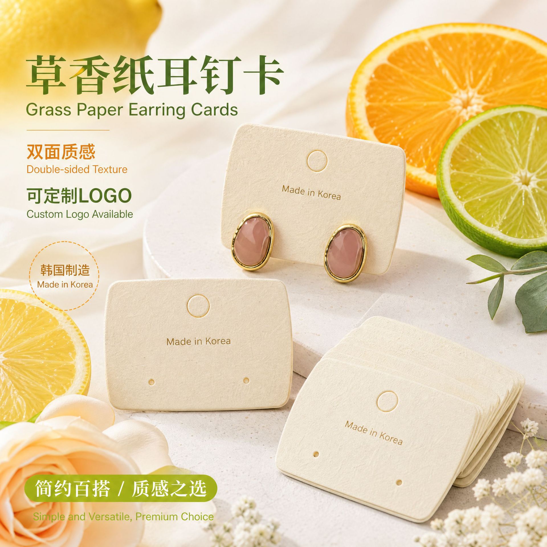 high-end double-sided earrings