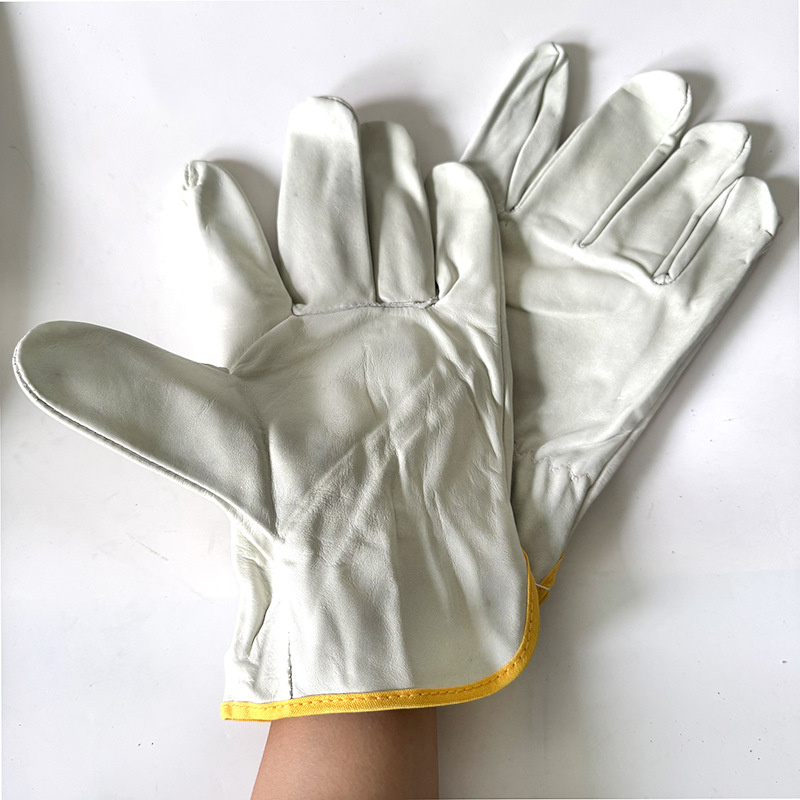 羊皮司机手套头层劳保防护用品户外钓鱼手套搬运维修园艺电焊现货