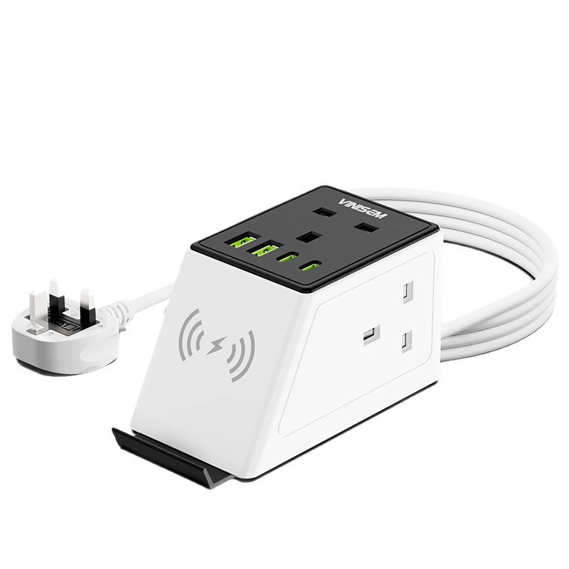 Руководство по офисной электроснабжению в Великобритании USB-розетка многофункциональная платформа Type-C, беспроводная подзарядка, розетка