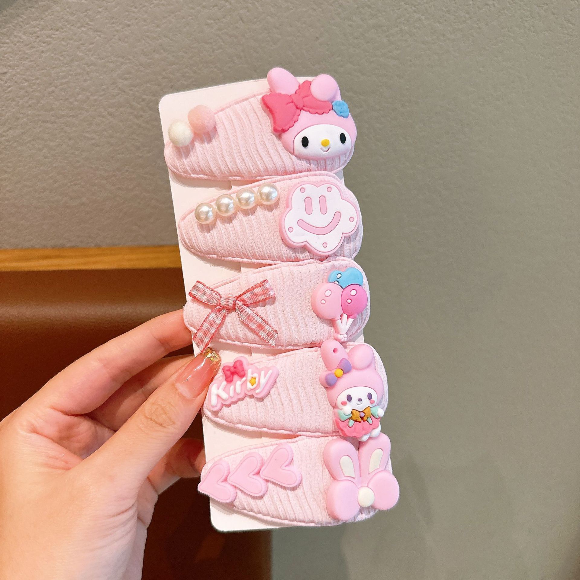 KULOMI Kids Hairpin Set Cute Sanli Pantalones Pequeñas Niñas Pequeñas Pequeñas