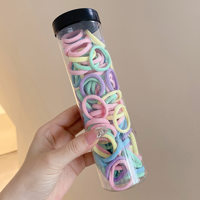 Coletero de Goma Elástica Simple, Sin Costuras, para Cola de Caballo Alta, Cinta para el Cabello, Accesorio para Moño Simple