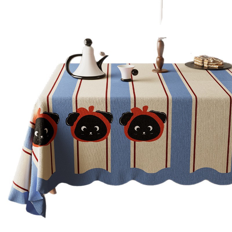 Nuevo tela de mesa de comedor de dopamina tela de viento crema de alta calidad sensación ligera de lujo sala de estar mesa de té cojín de protección de escritorio