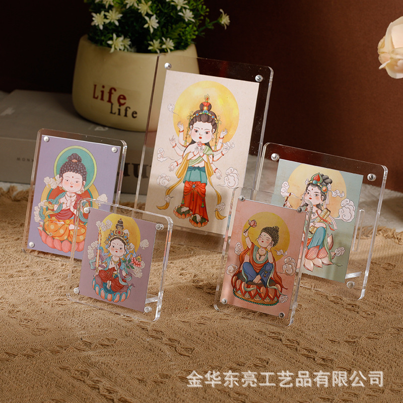 Creative Cartoon Transparent Acrylic Mini Magnetic Refrigerator Magnet Photo Frame Long Rectangular Small Photo Frame No Drilling Required Creative Cartoon Transparent Acrylic Mini Magnetic Refrigerator Magnet Photo Frame Long Rectangular Small Photo Frame No Drilling Required