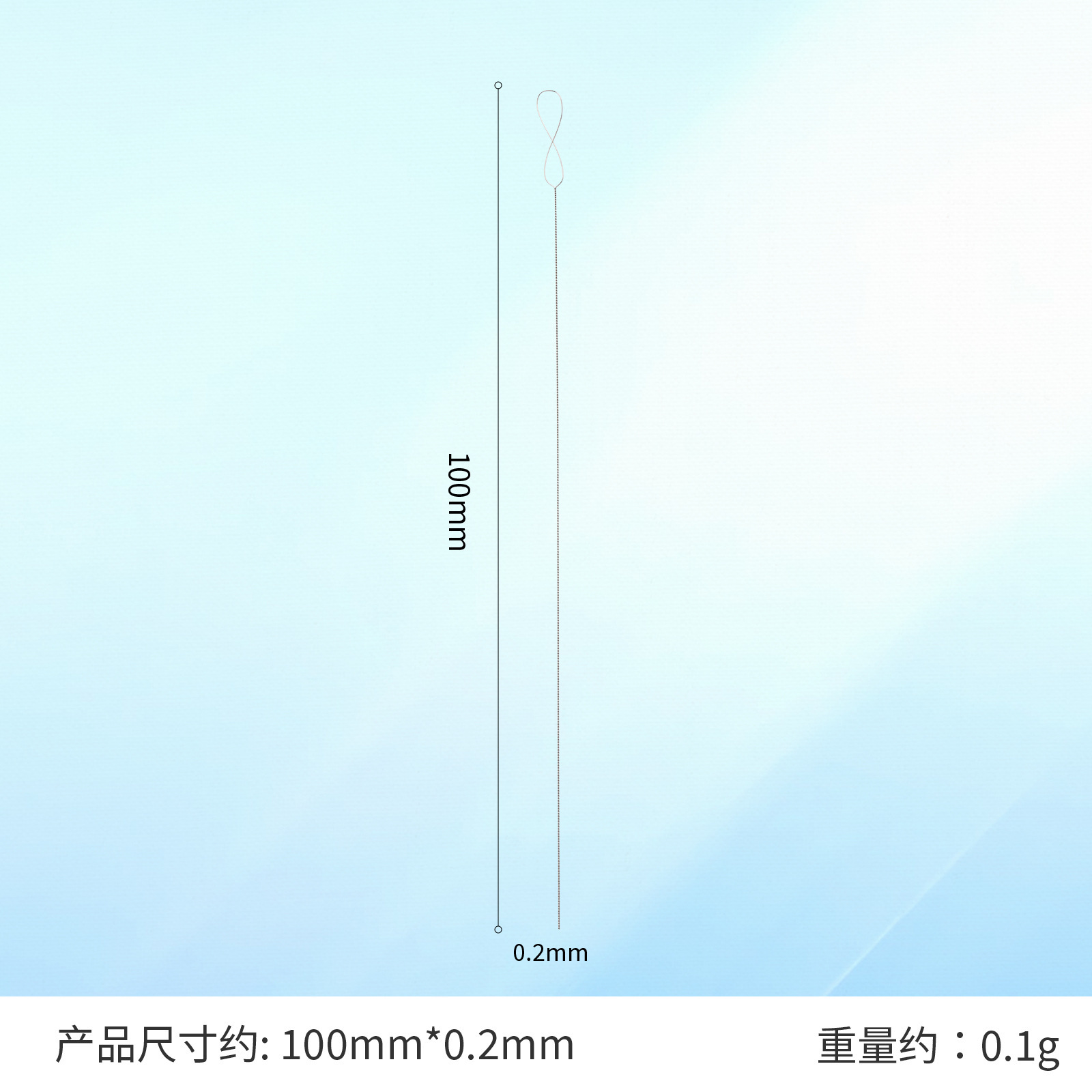 Venta directa de fábrica Aguja de apertura intermedia Aguja de enhebrado Aguja de orificio medio Aguja de enhebrado Aguja de enhebrado Collar de bricolaje