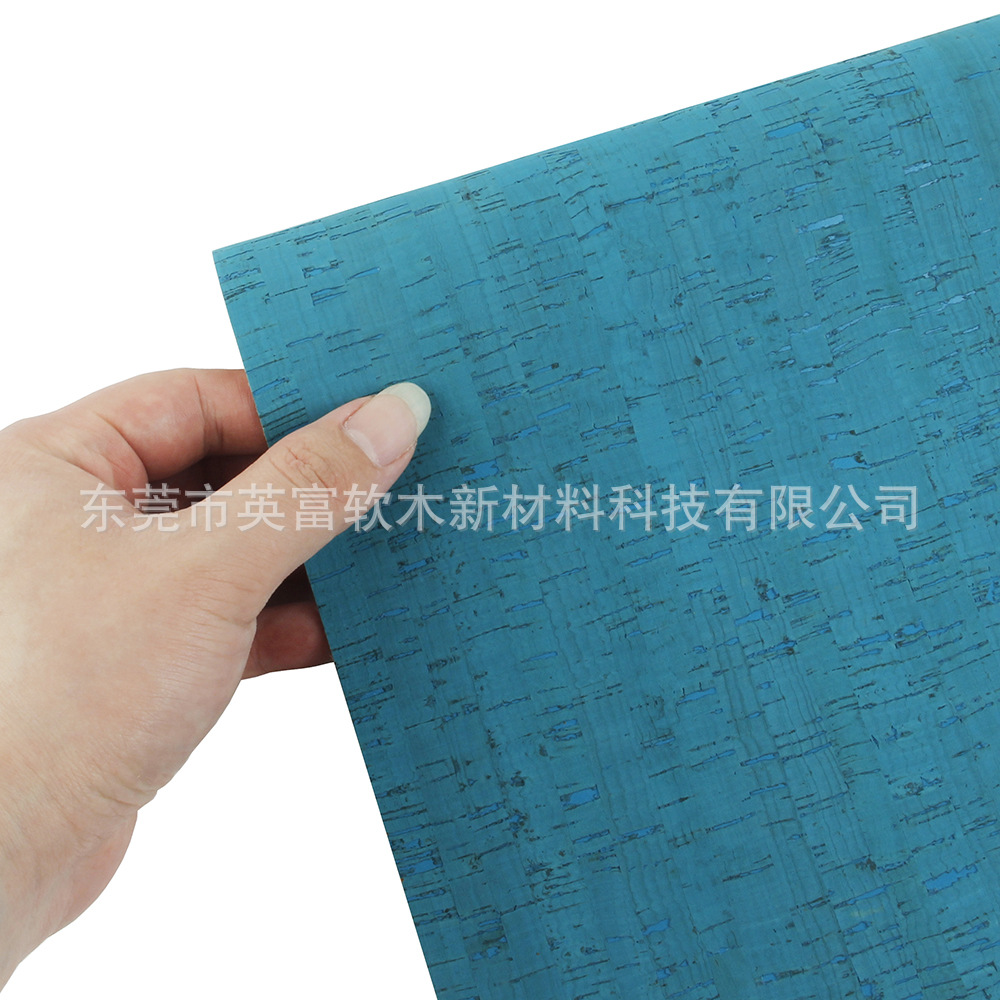 水松木竹节纹改色染色软木布PU皮革软木家真树皮纹木块皮面包纹