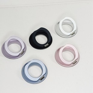 Source Factory 360 Rotating Magnetic Adhesive Ring Buckle Power Bank Suitable for Hard Drive Bracket Wireless Charging Bracket Buckle