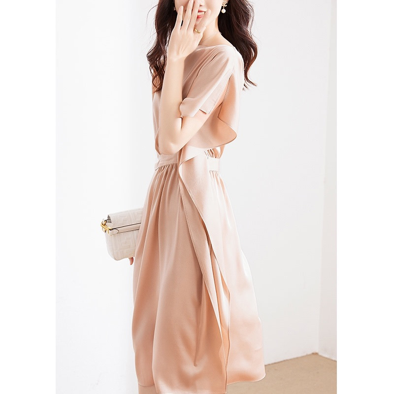 F9227 2670K VÁY ĐẦM LIỀN THÂN DÁNG DÀI NỮ HANTDC THỜI TRANG NỮ LỤA TƠ TẰM G06 SẢN PHẨM MỚI