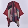 Demi-season universal scarf, cloak for traveling, ethnic cashmere, trench coat, European style, ethnic style, increased thickness